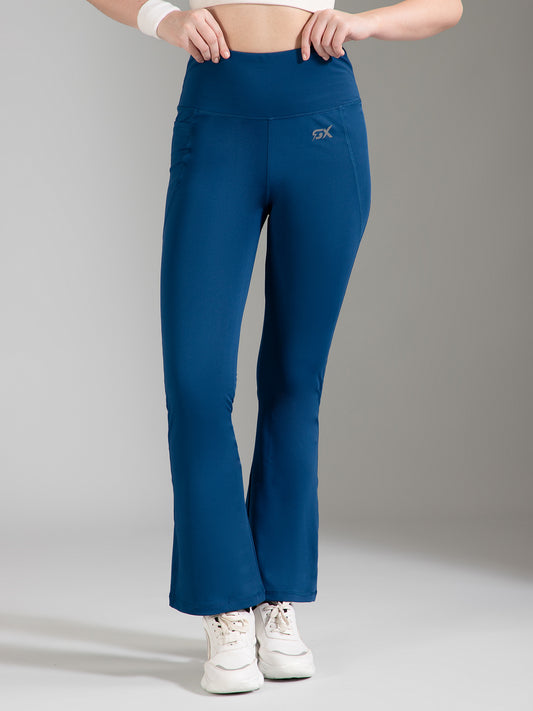 Super Flare Pants in Dark Blue