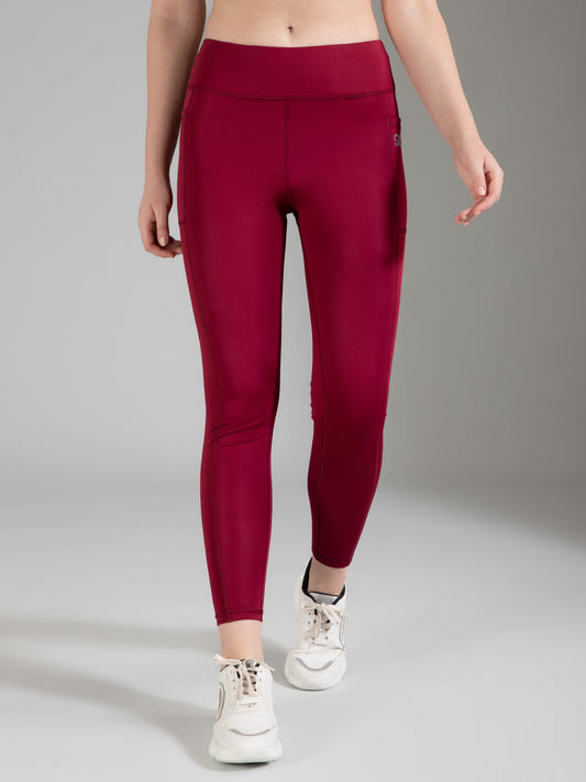 Solid Maroon Legging