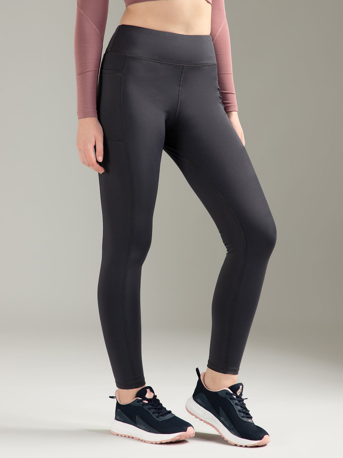 Solid Dark Grey Legging