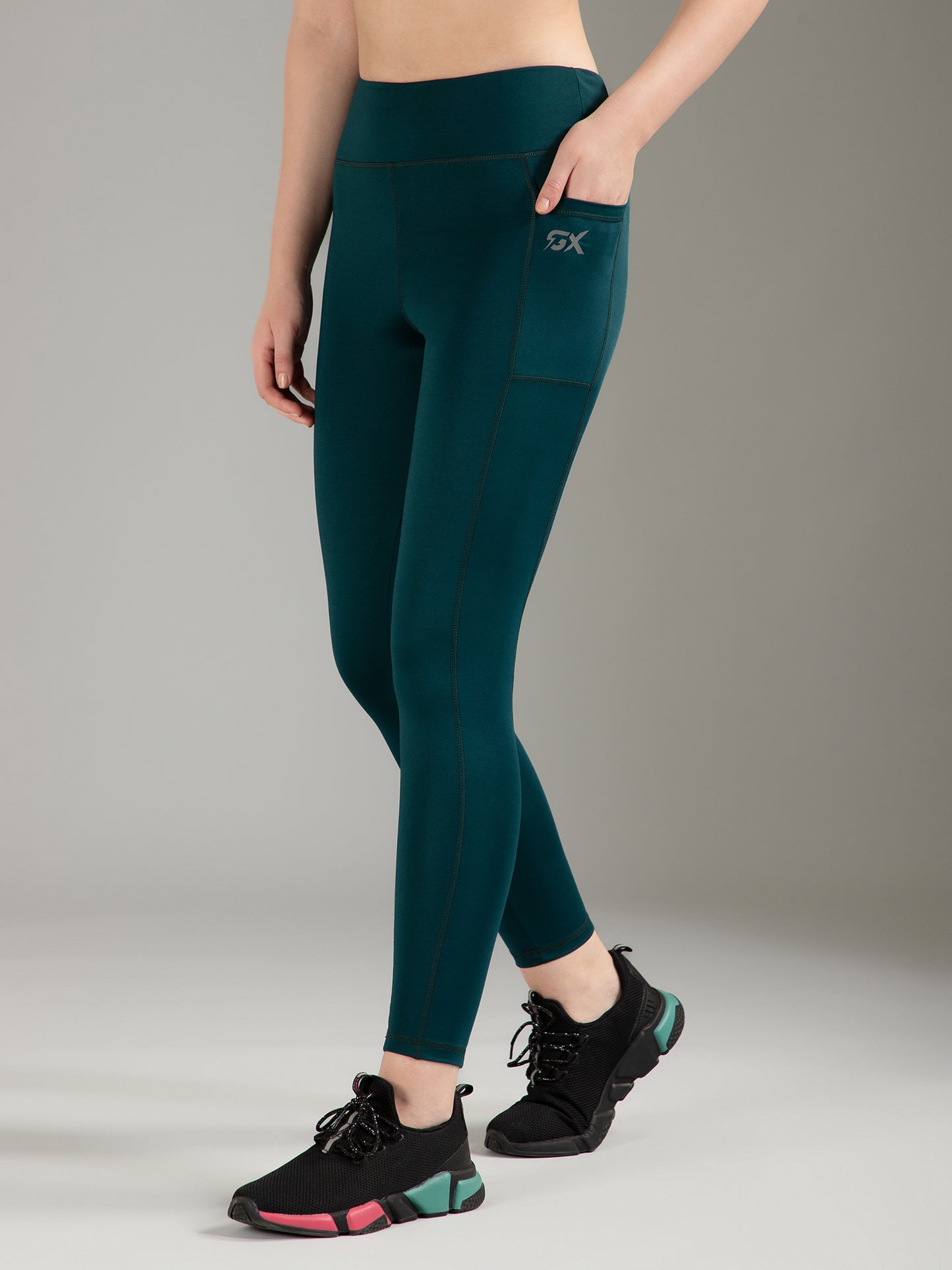 Solid Dark Green Legging