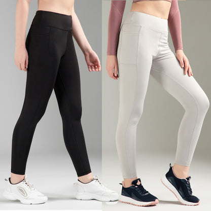 Black & Light Grey Combo Leggings