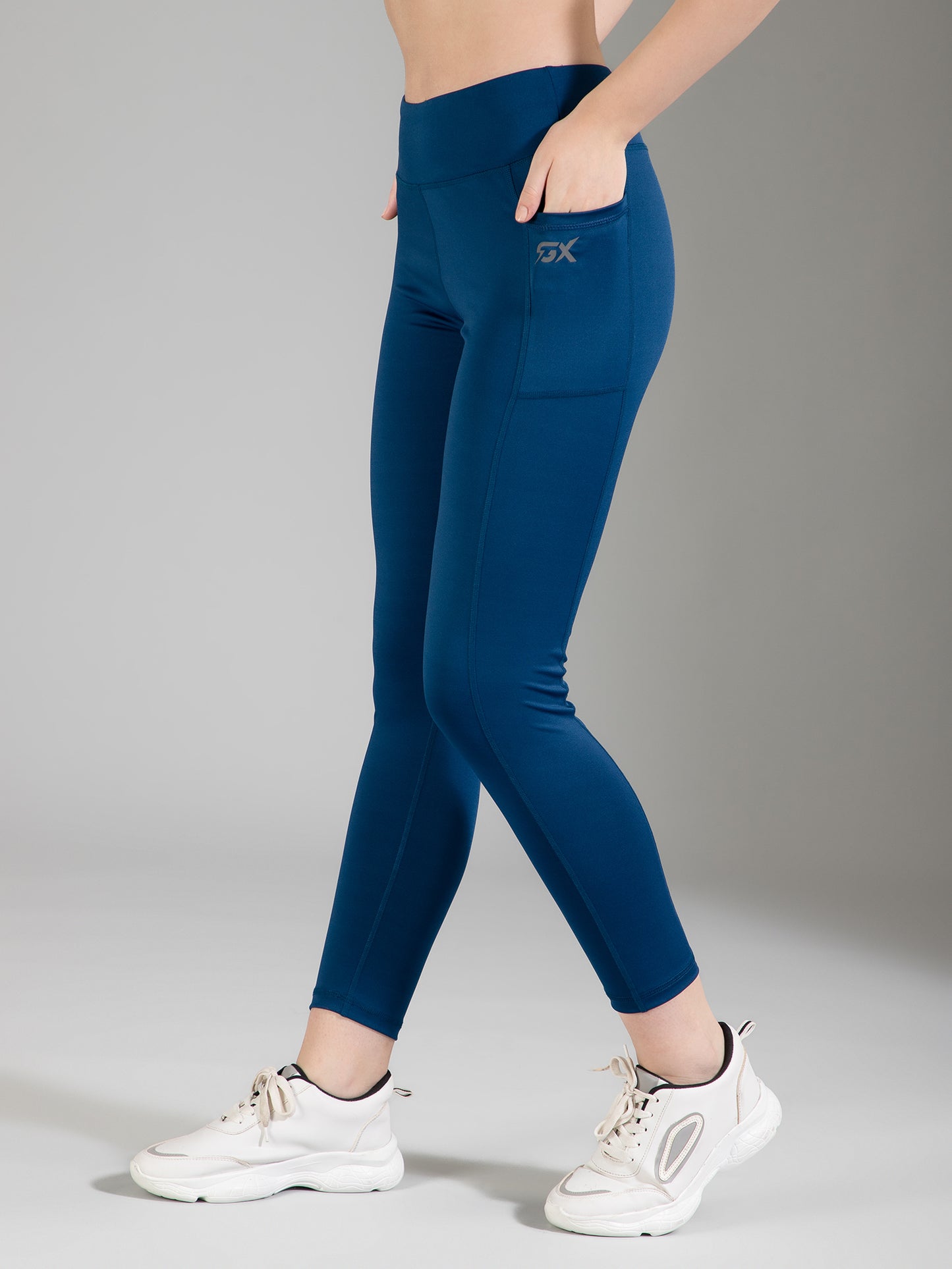 Solid Dark Blue Legging