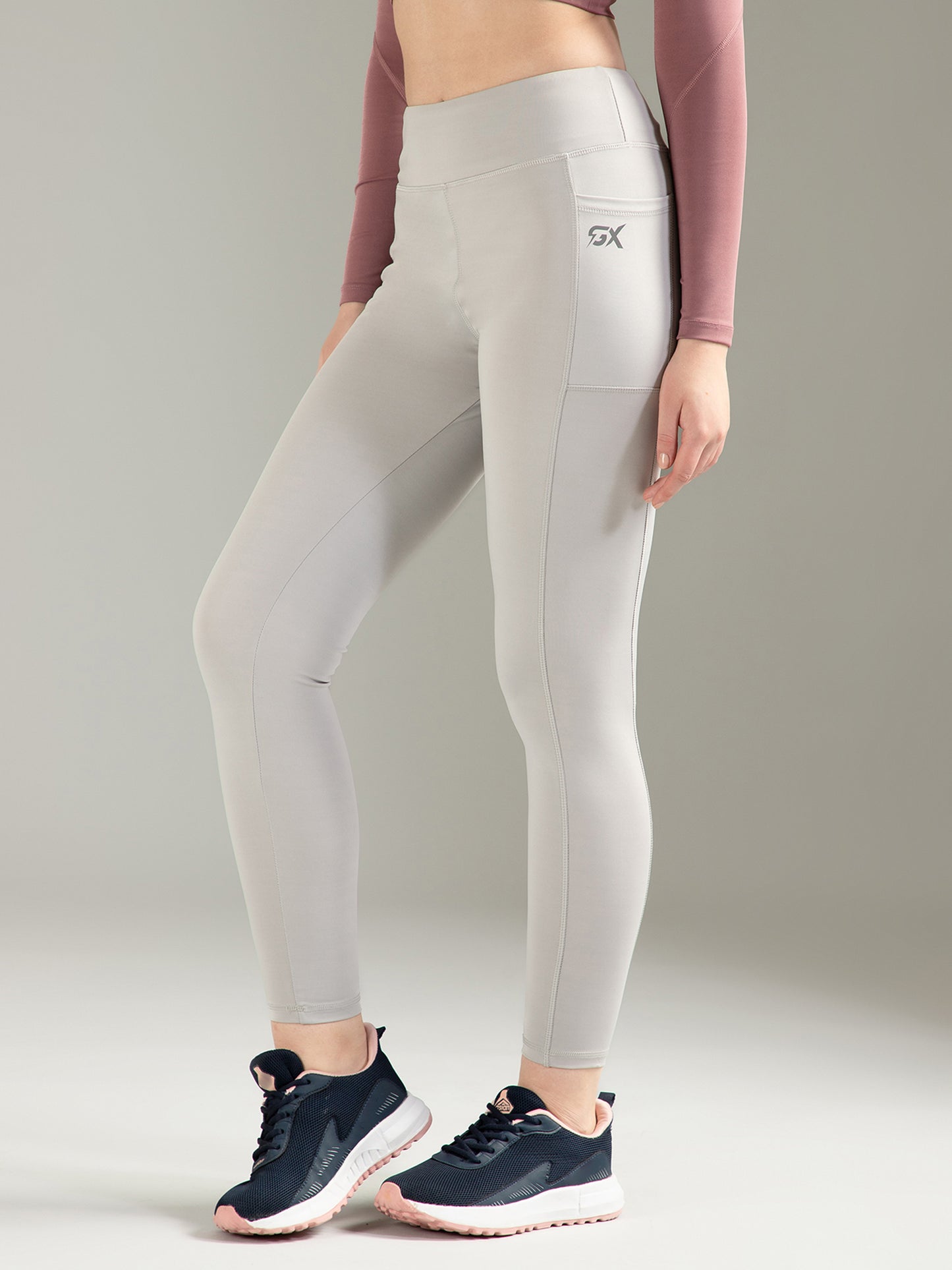 Solid Light Grey Legging