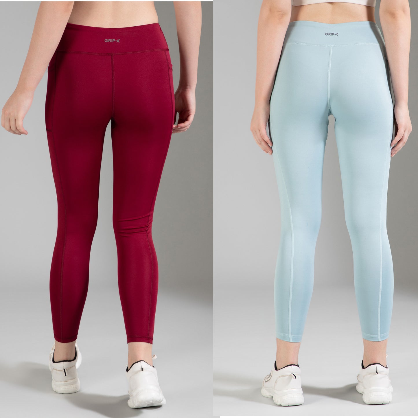 Sea Green & Maroon Combo Leggings