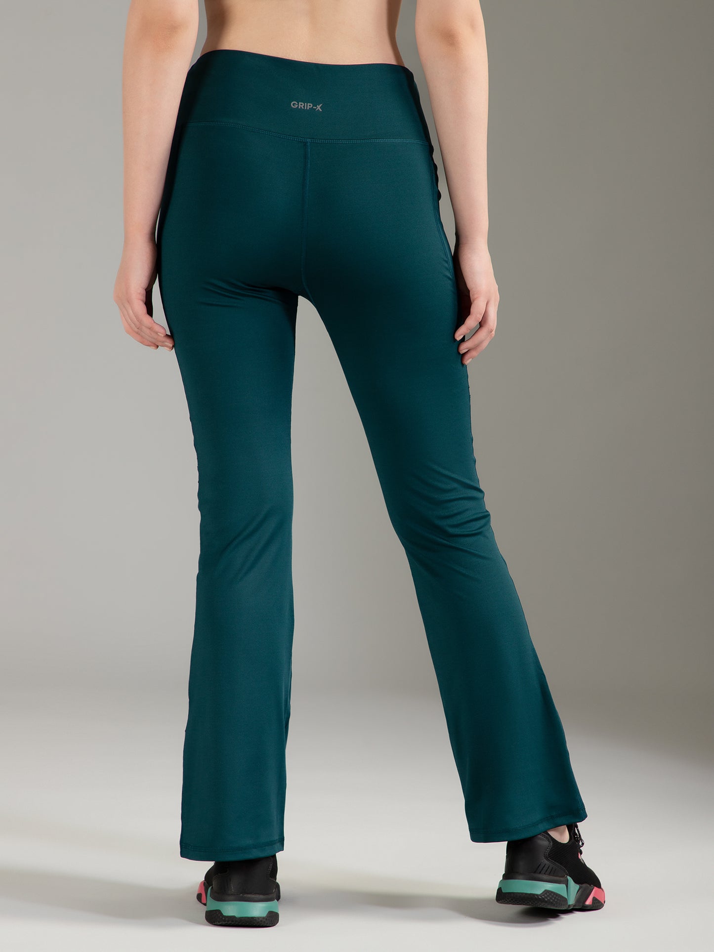 Super Flare Pants in Dark Green