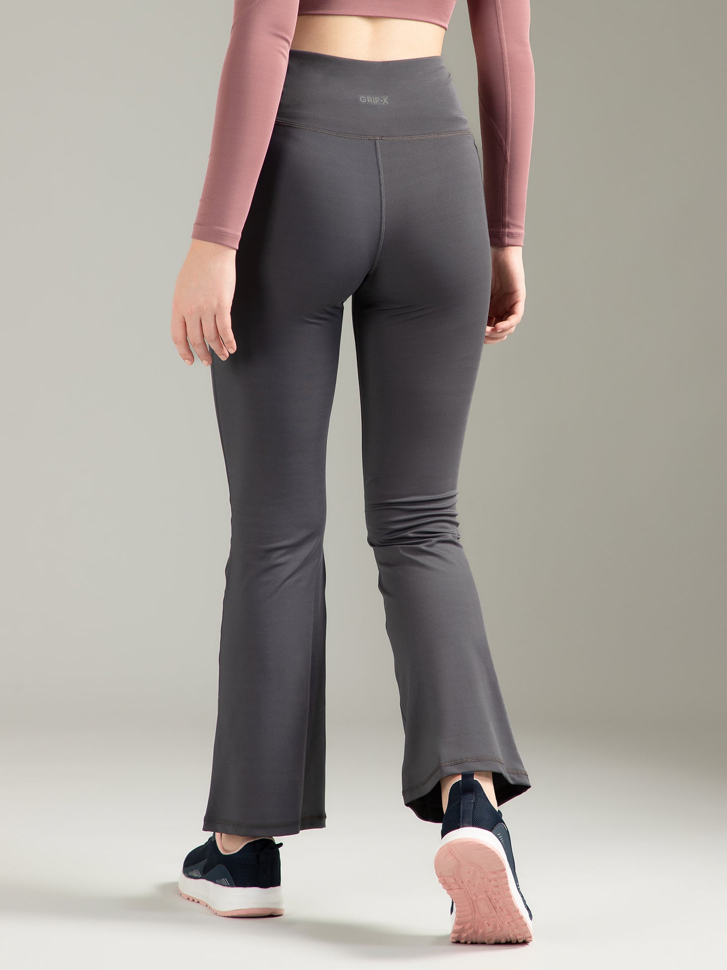 Super Flare Pants in Dark Grey