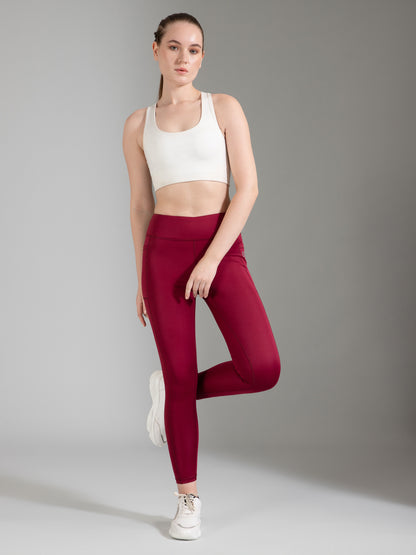 Solid Maroon Legging