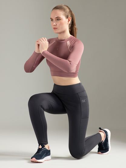 Solid Dark Grey Legging