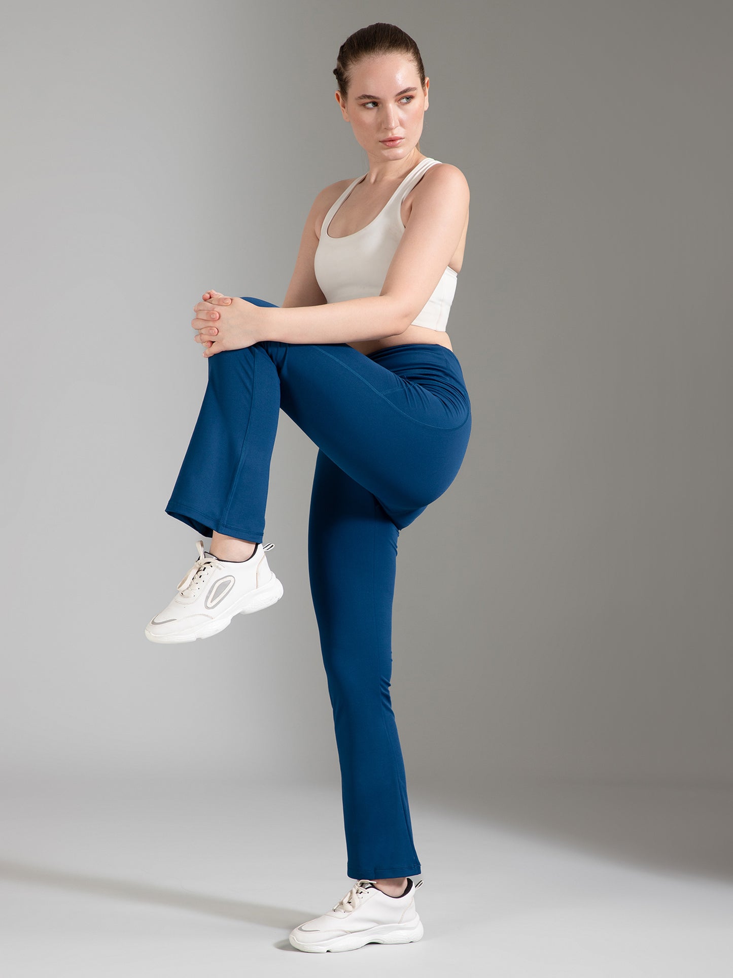 Super Flare Pants in Dark Blue
