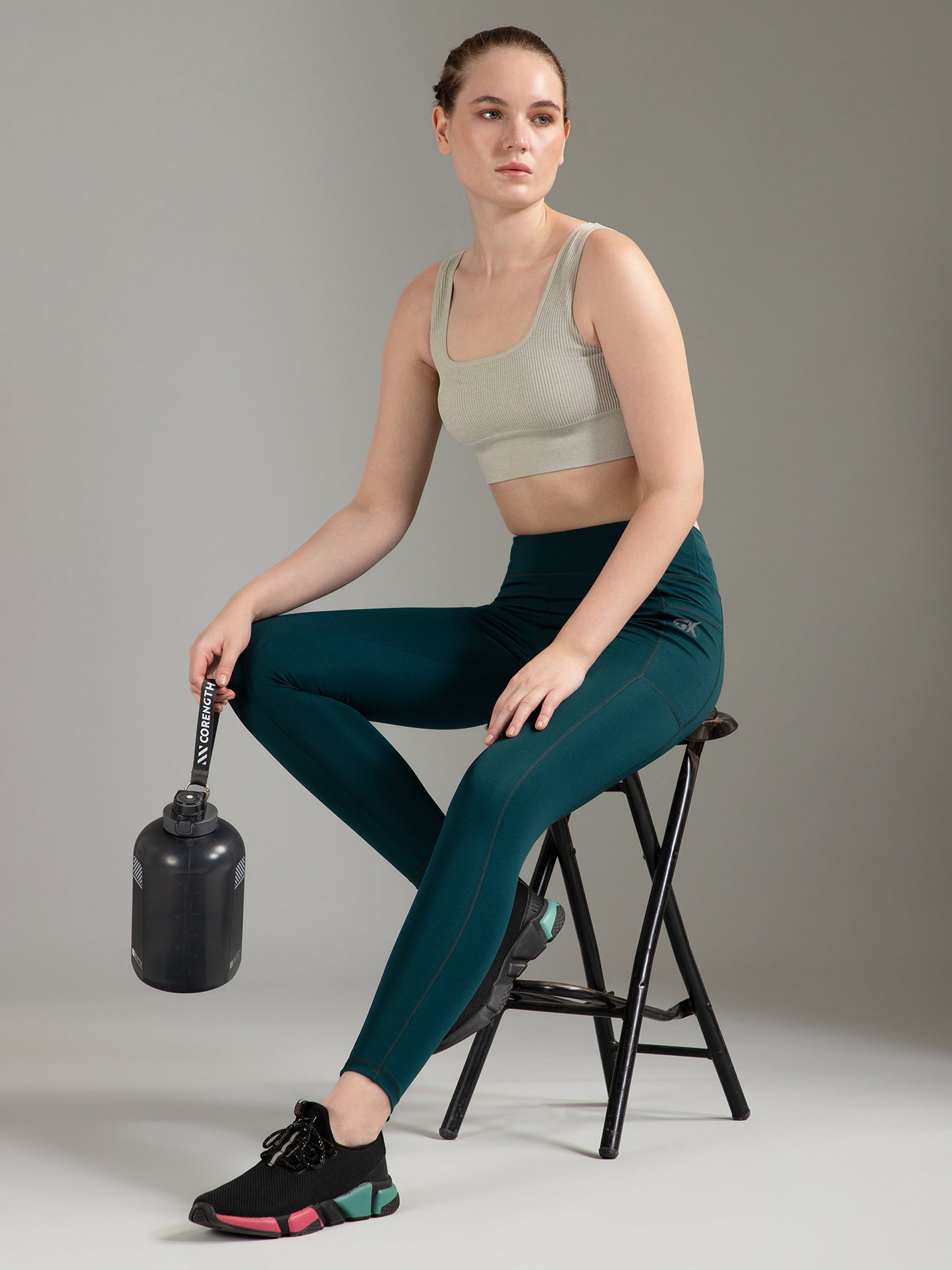 Solid Dark Green Legging