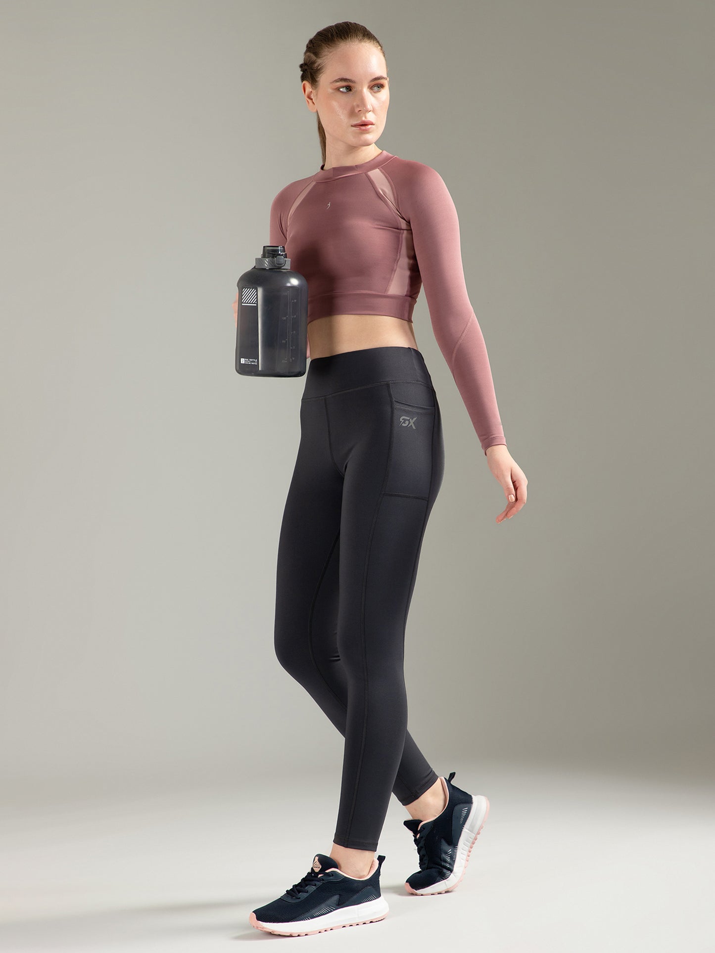 Solid Dark Grey Legging
