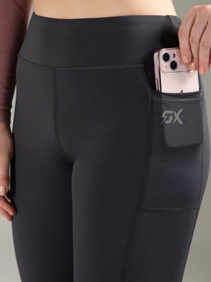 Solid Dark Grey Legging