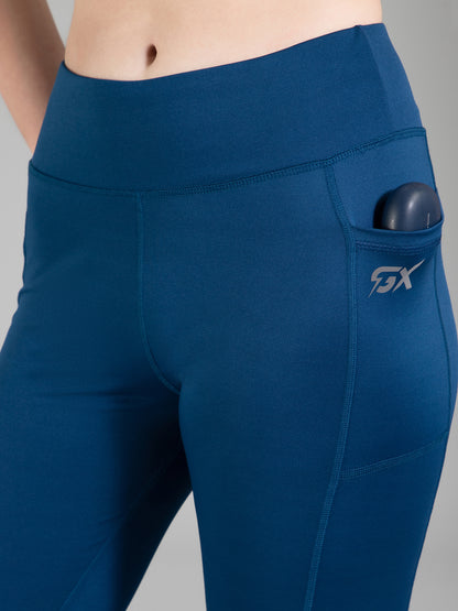Solid Dark Blue Legging