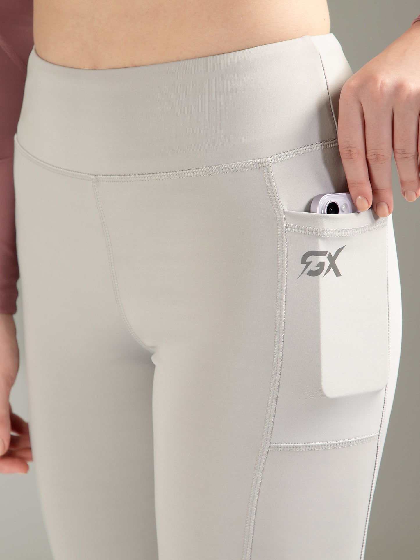Solid Light Grey Legging
