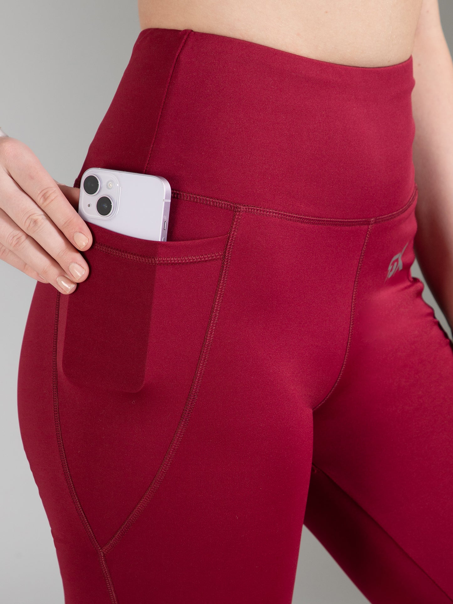 Super Flare Pants in Maroon